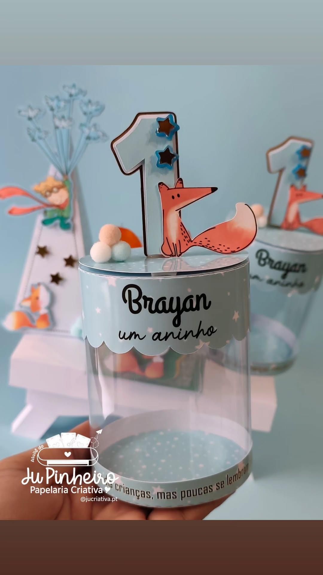Personalizados em Papel para Festa - Atelie Juliana Pinheiro Papelaria Criativa